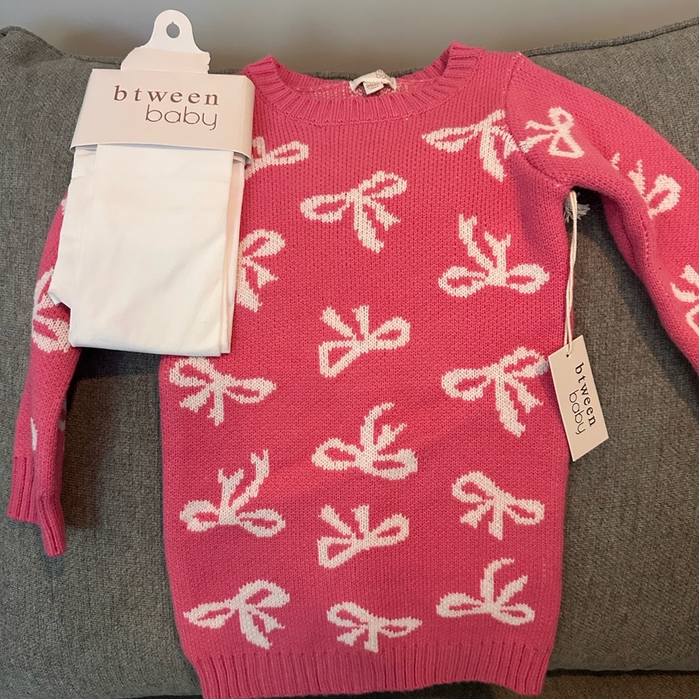 Pink Sweater Dress with tights

Brand new - super soft - 24 Months